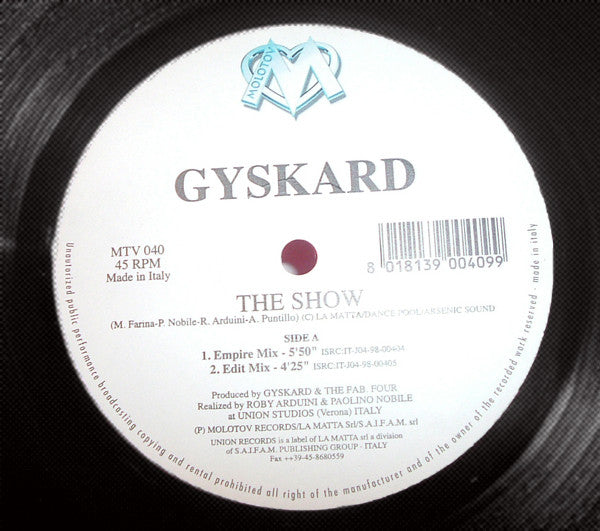 Gyskard : The Show (12")