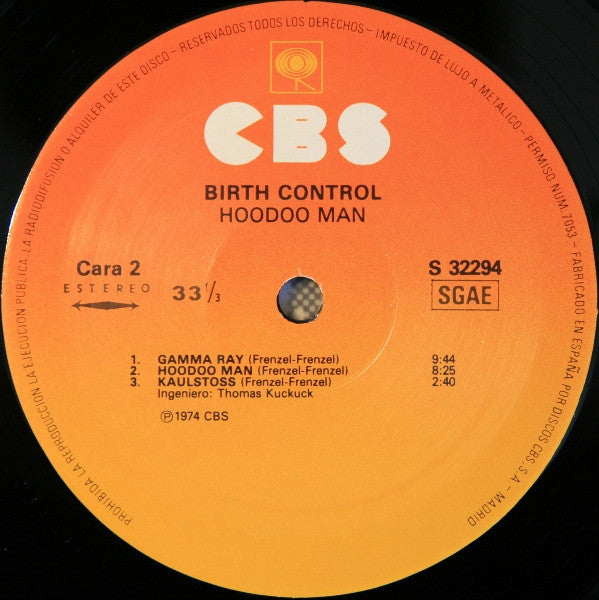 Birth Control - Hoodoo Man (LP, Album, RE)
