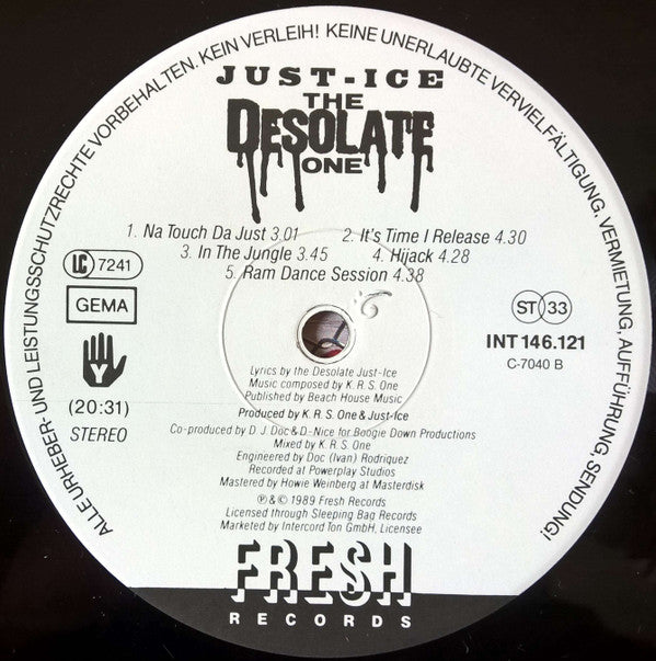 Just-Ice - The Desolate One (LP, Album)