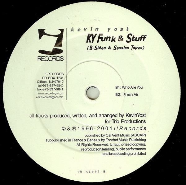 Kevin Yost : KY Funk 'N Stuff (B Sides & Session Tapes) (2x12")