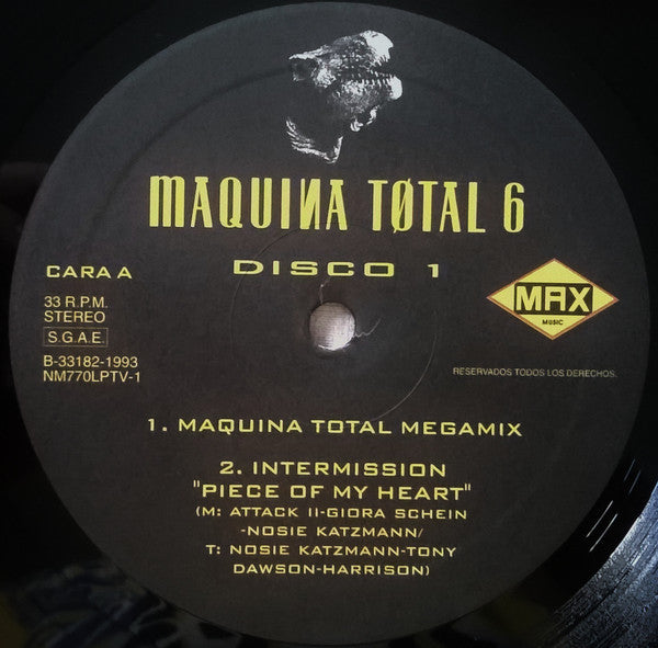 Various : Máquina Total 6 (2xLP, Comp, P/Mixed)