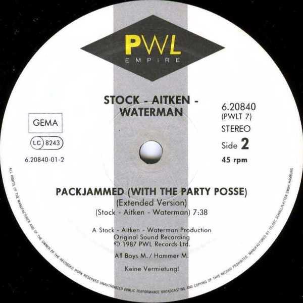 Stock - Aitken - Waterman* : Packjammed (With The Party Posse) (12", Maxi)