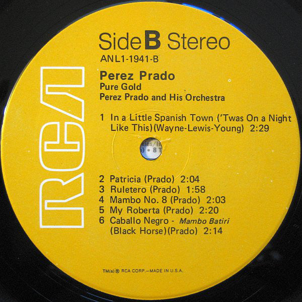 Perez Prado And His Orchestra : Pure Gold (LP, Album, RE, Ind)