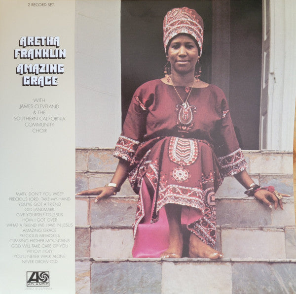 Aretha Franklin With Rev. James Cleveland & The Southern California Community Choir : Amazing Grace (2xLP, Album, RE, 180)