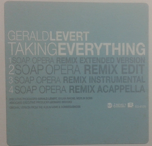 Gerald Levert - Taking Everything (12", Single, Promo)
