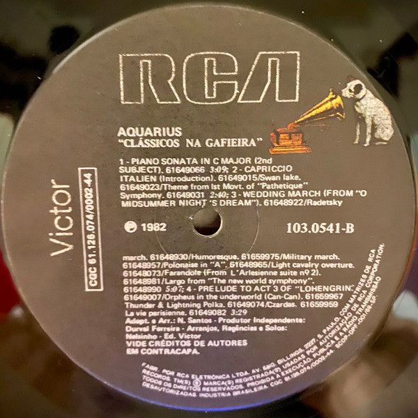 Aquarius - Clássicos Na Gafieira (LP, Album)