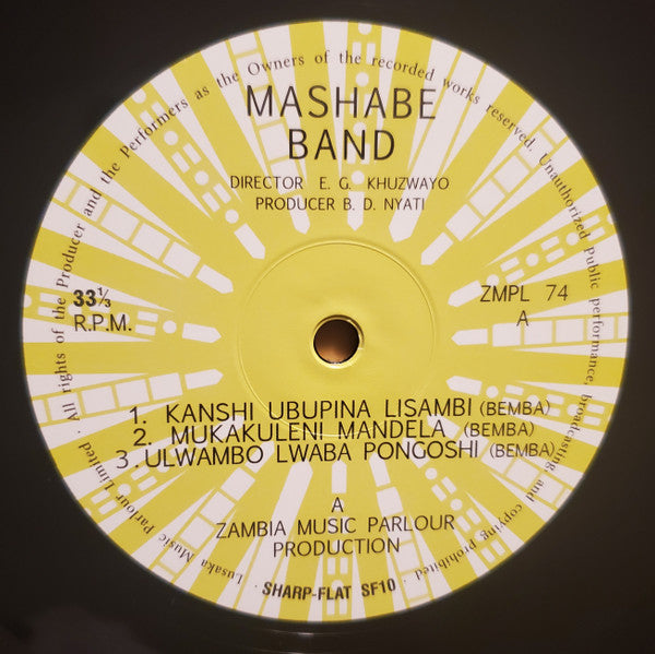 Mashabe Band : Mandela (LP, Album, Ltd, RE)