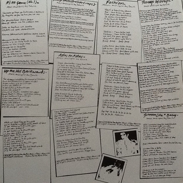 David Bowie : Scary Monsters (LP, Album)