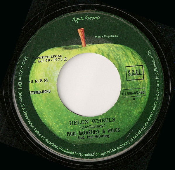 Wings (2) : Helen Wheels (7", Single)