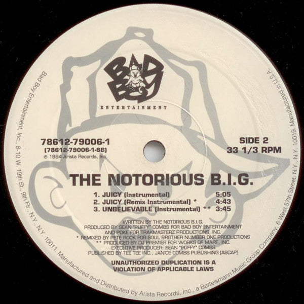 The Notorious BIG* : Juicy (12")