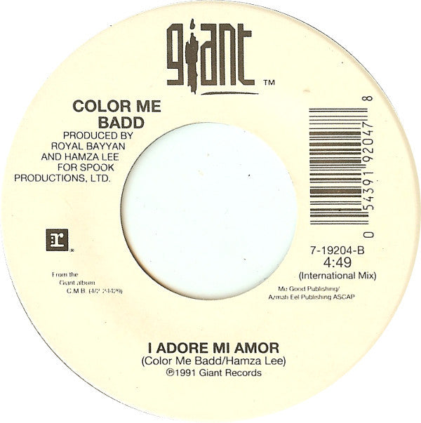 Color Me Badd - I Adore Mi Amor (7")