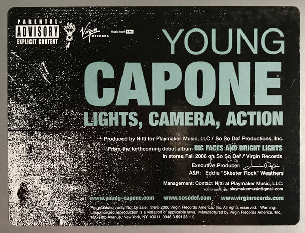 Young Capone - Lights, Camera, Action (12", Promo)