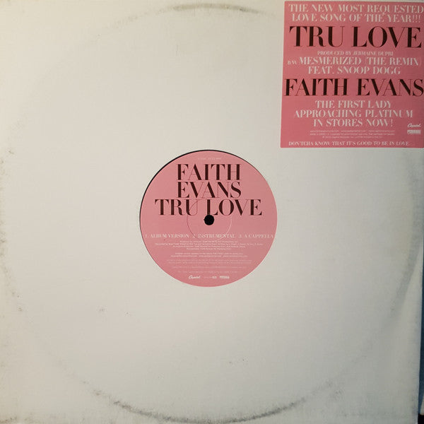 Faith Evans - Tru Love / Mesmerized (Desert Storm Remix) (12", Promo)