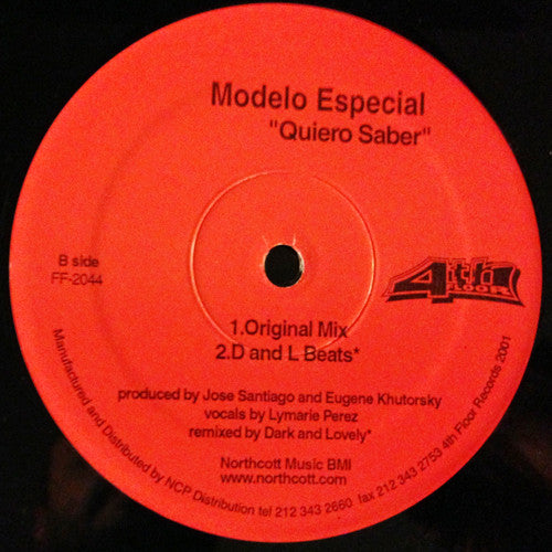 Modelo Especial - Quiero Saber (12")