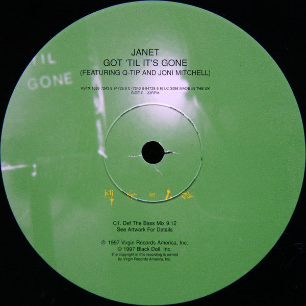 Janet* Featuring Q-Tip And Joni Mitchell - Got 'Til It's Gone (2x12", Single)