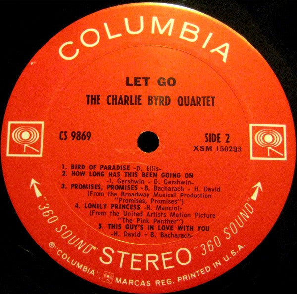 The Charlie Byrd Quartet - Let Go (LP, Album)