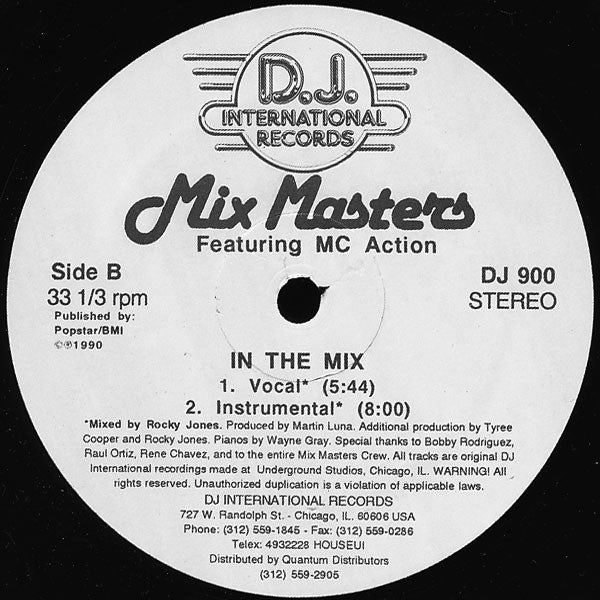 Mix Masters Featuring MC Action - In The Mix (12")