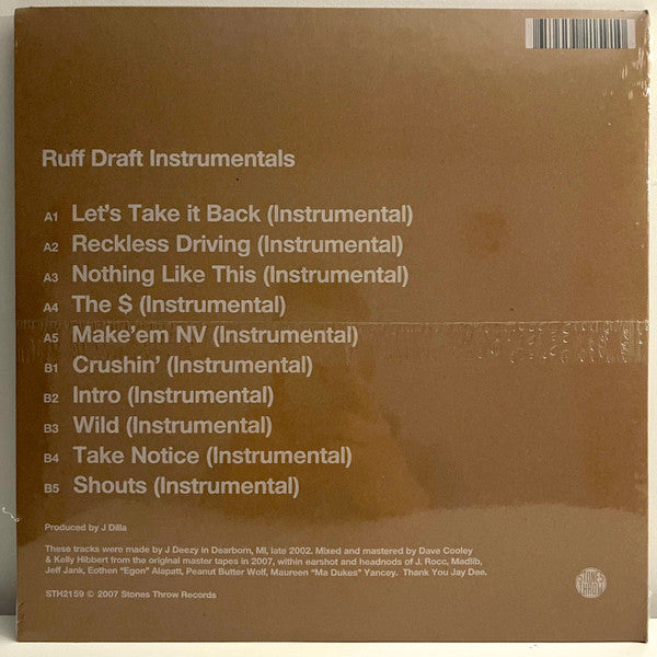 J Dilla - Ruff Draft Beats (12", EP, RP)