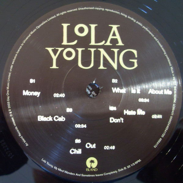 Lola Young : My Mind Wanders And Sometimes Leaves Completely (LP, Album, Mid)