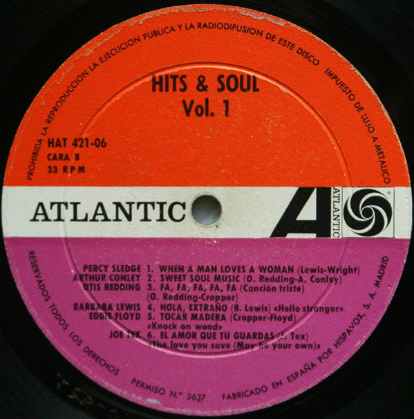 Various : Hits & Soul 1 (LP, Comp, Mono)