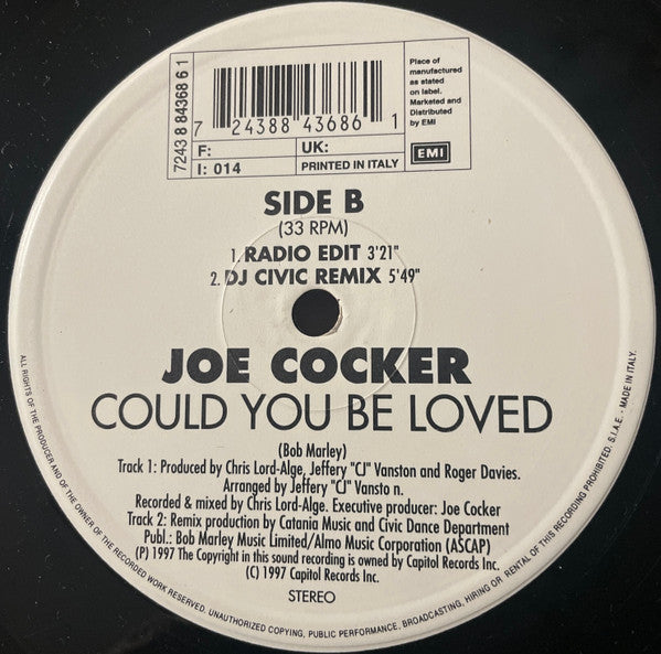 Joe Cocker - Could You Be Loved (12")