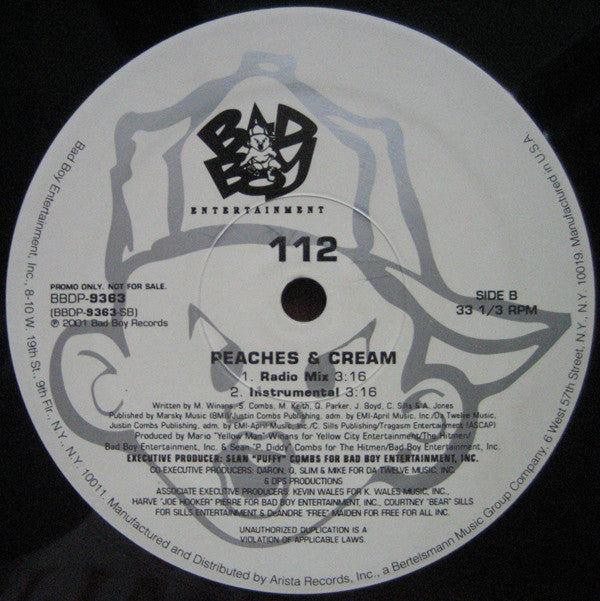 112 - Peaches & Cream (12", Promo)