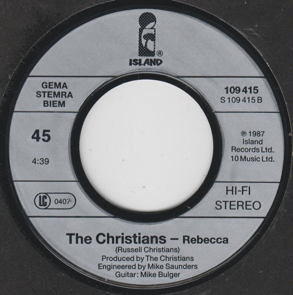 The Christians - When The Fingers Point (7", Single)