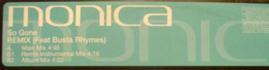 Monica - So Gone (Remix) (12")