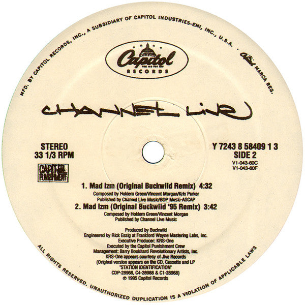 Channel Live - Reprogram / Mad Izm (Remix) (12")