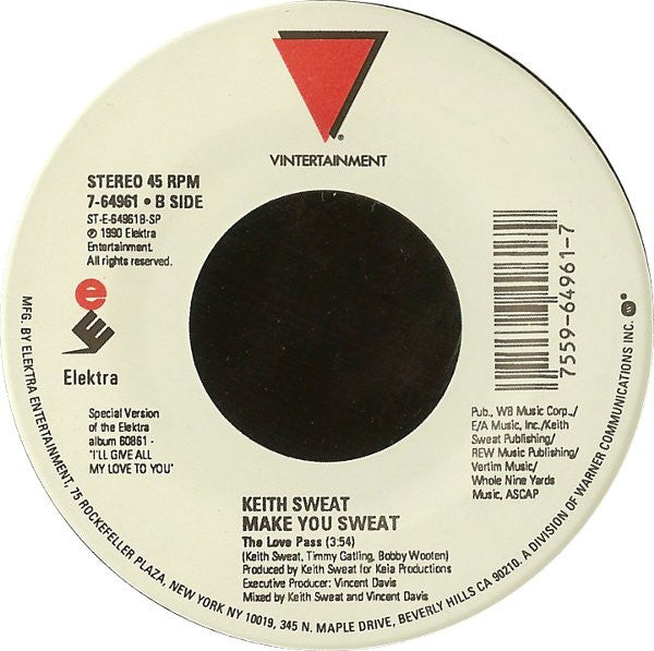 Keith Sweat : Make You Sweat (7")