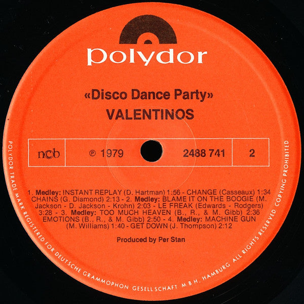Valentinos* : Disco Dance Party (LP, Album)