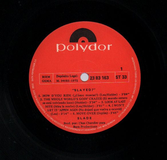 Slade : Slayed? (LP, Album)