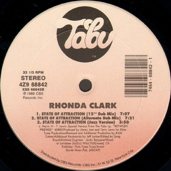 Rhonda Clark : State Of Attraction (12")