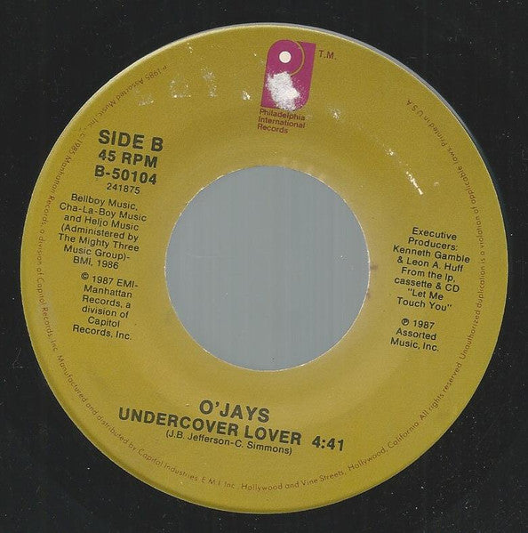 The O'Jays : Let Me Touch You (7", Single)