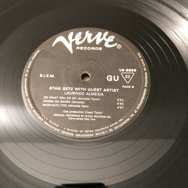Stan Getz With Laurindo Almeida : Stan Getz With Guest Artist Laurindo Almeida (LP, Album, RE)