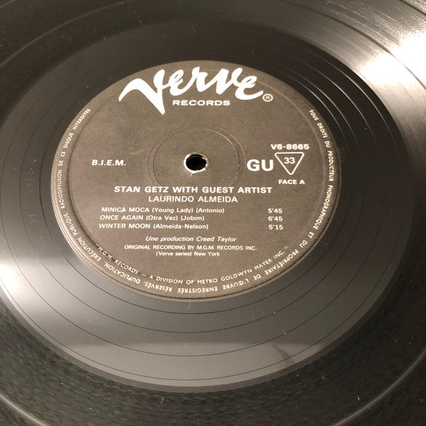 Stan Getz With Laurindo Almeida : Stan Getz With Guest Artist Laurindo Almeida (LP, Album, RE)