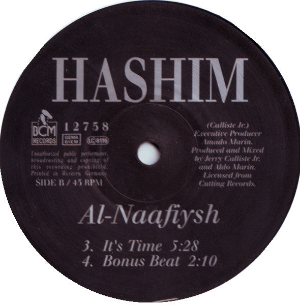 Hashim - Al-Naafiysh (The Soul) (12", RE)