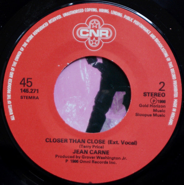 Jean Carn : Closer Than Close (7", Single)