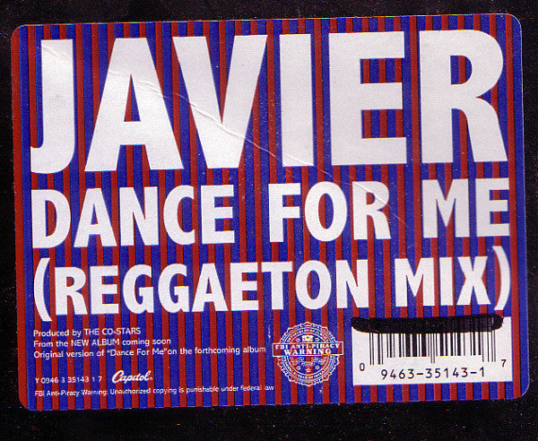 Javier Colon : Dance For Me (Reggaeton Mix) (12", Single)
