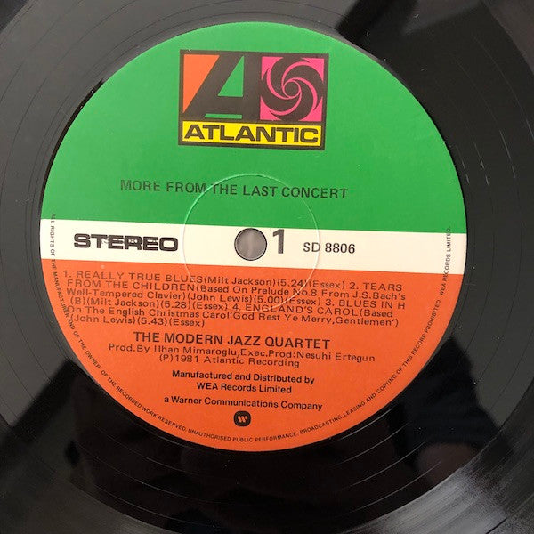 The Modern Jazz Quartet : More From The Last Concert (LP, Album)