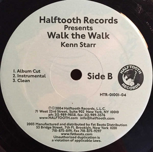 Kenn Starr, Asheru & Talib Kweli : If / Walk The Walk (12")