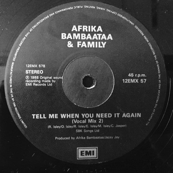 Afrika Bambaataa And Family* - Sho Nuff Funky (Funking All Night Mix) (12")