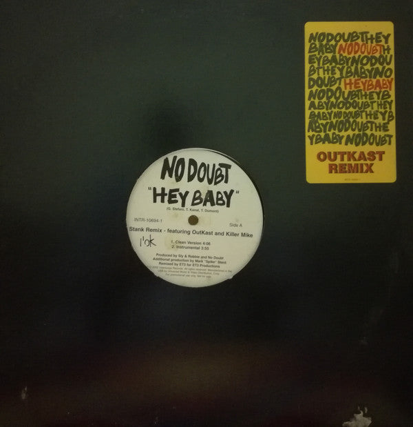No Doubt : Hey Baby (Stank Remix) (12", Promo)