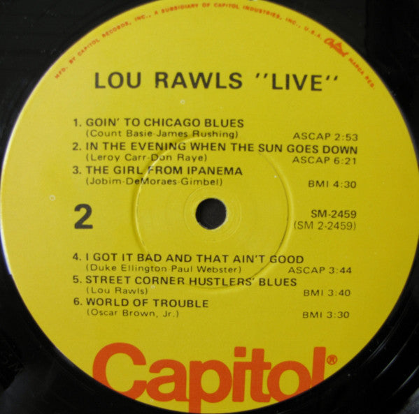 Lou Rawls - Live! (LP, Album, RE)