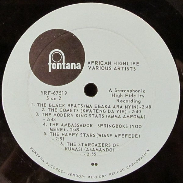 Various : African Highlife (Red Hot Rhythms Of Modern Africa Played By Top Native Orchestras) (LP, Comp)