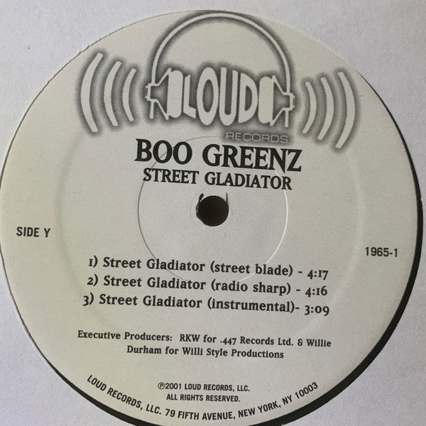 Boo Greenz : Do Dat Shh.. / Street Gladiator (12", Single)