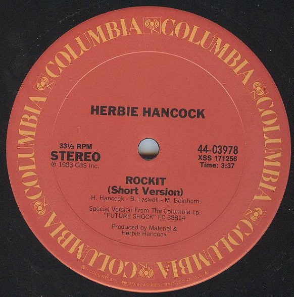 Herbie Hancock - Rockit (Extended Dance Version) (12", Single)