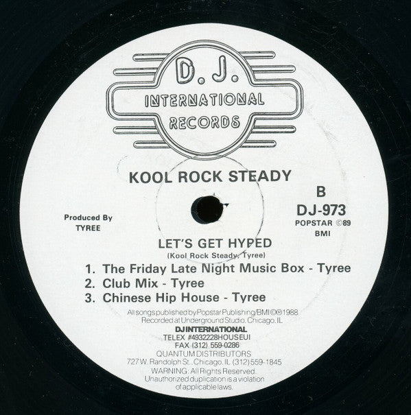Kool Rock Steady - Let's Get Hyped (12")