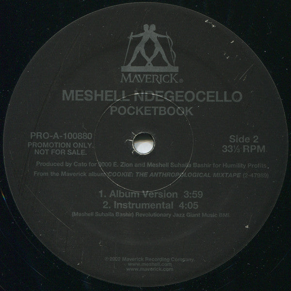 Me'Shell NdegéOcello : Pocketbook (12", Promo)