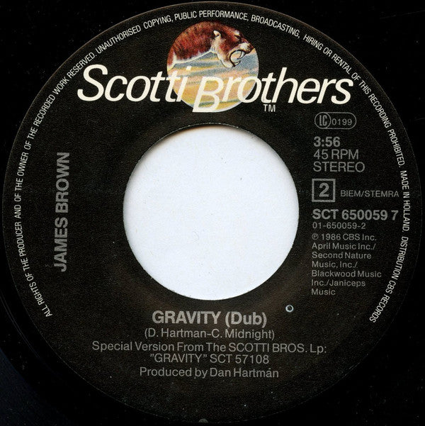 James Brown - Gravity (7", Single)